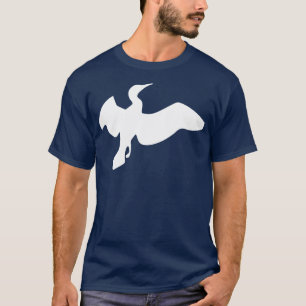 Camiseta Cormorán blanco en vuelo
