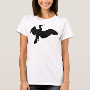 Camiseta Cormorán negro en vuelo
