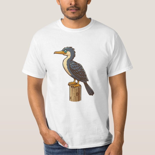 Camiseta Cormorant bird Value T-Shirt (Anverso)
