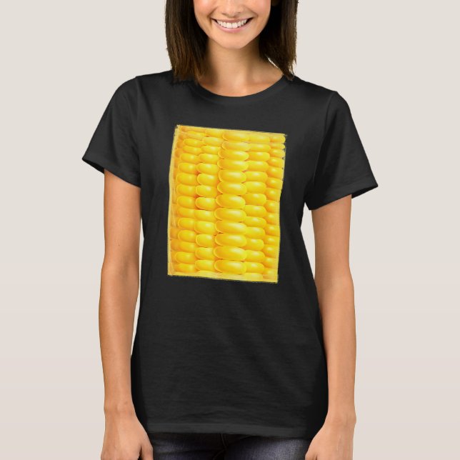 Camiseta Corn Costume Farmer Vegetarians Corn Pop  Yellow (Anverso)