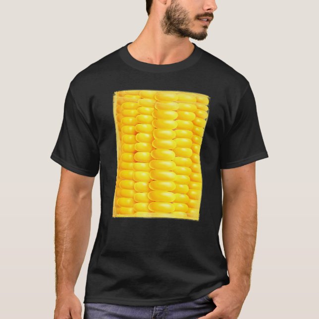 Camiseta Corn Costume Farmer Vegetarians Corn Pop  Yellow (Anverso)