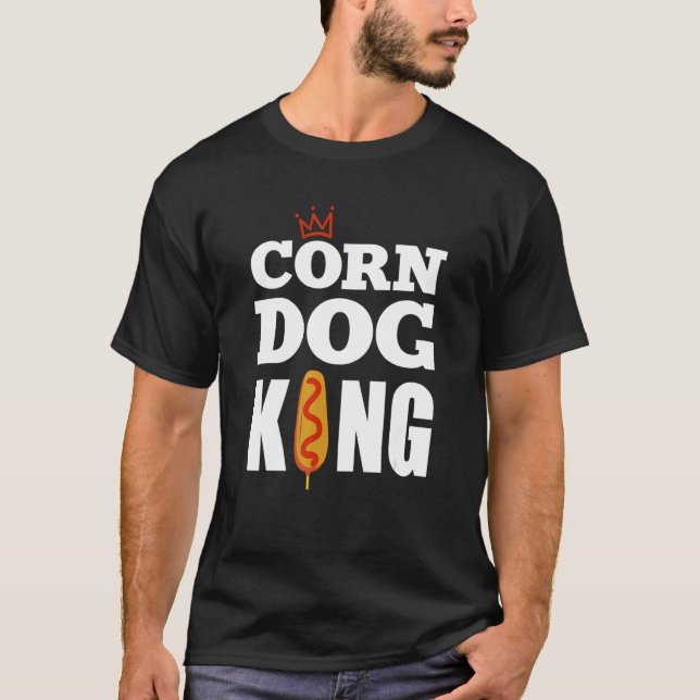 Camiseta Corn Dog King Foodie (Anverso)