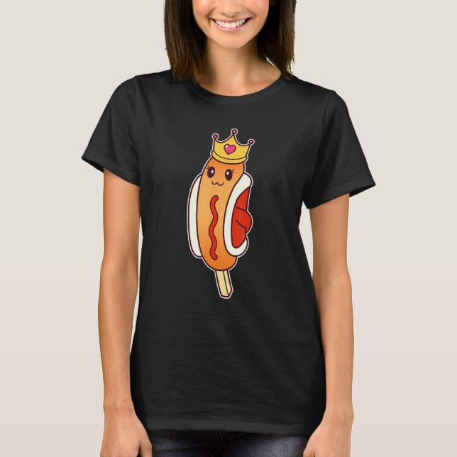 Camiseta Corn Dog Queen   Foodie (Anverso)