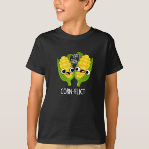 Camiseta Corn-flict Funny Corn Pun Dark BG