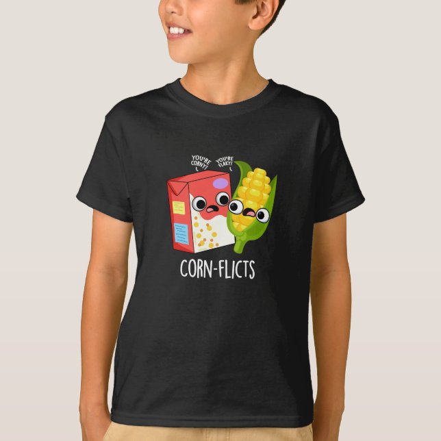Camiseta Corn-flicts Funny Corn Pun (Anverso)
