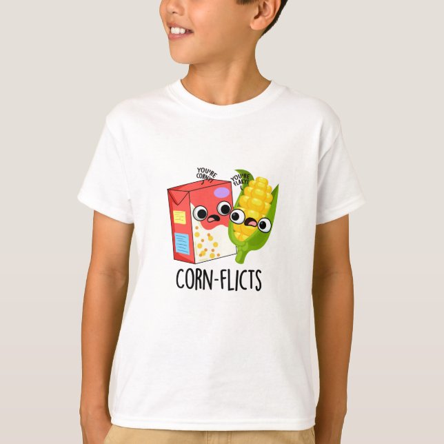 Camiseta Corn-flicts Funny Corn Pun (Anverso)
