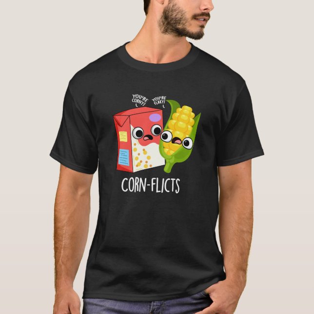 Camiseta Corn-flicts Funny Corn Pun (Anverso)