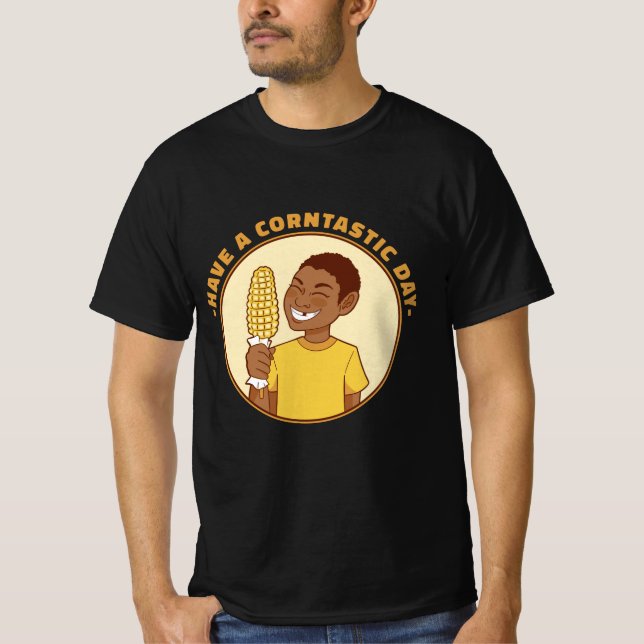 CAMISETA CORN KID MEME TIENE UN DÍA CORNTÁSTICO (Anverso)