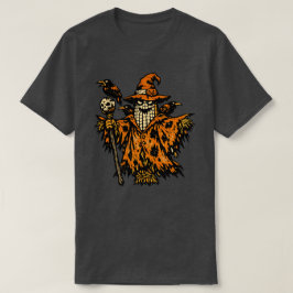 Camiseta Corn Scarecrow Commander — Halloween Warrior Retro