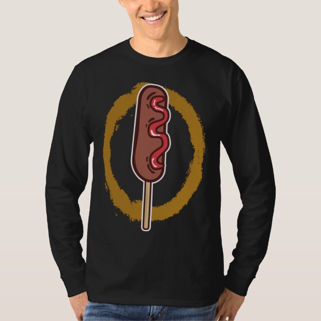 Camiseta Corndogs Hotdog On A Stick Delicious Hotdog Sandwi (Anverso)