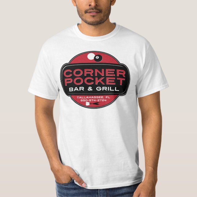 Camiseta Corner Pocket Bar and Grille - RED (Anverso)