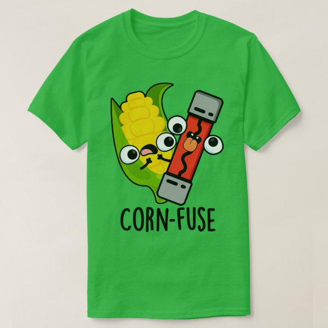 Camiseta CornFusión divertida de Pun confuso (Diseño del anverso)