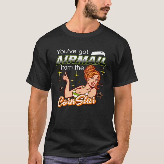Camiseta Cornhole Airmail Toss Like a Boss Cornstar (Anverso)