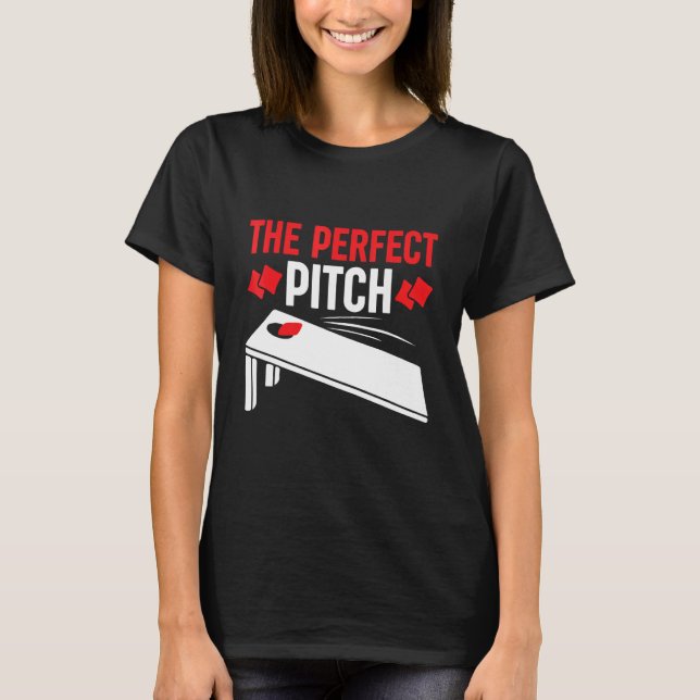 Camiseta Cornhole Apperal The Perfect Pitch Cornhole (Anverso)