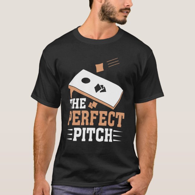 Camiseta Cornhole Apperal The Perfect Pitch Cornhole 1 (Anverso)