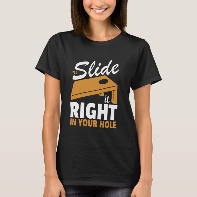 Camiseta Cornhole Art Para Hombres Mujeres Hole Team Player (Anverso)