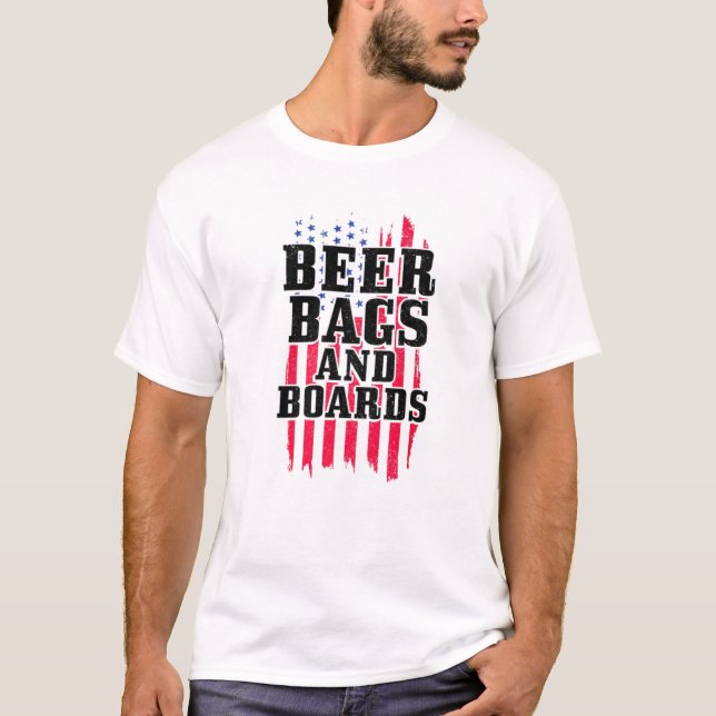 Camiseta Cornhole Beer Bags (Anverso)