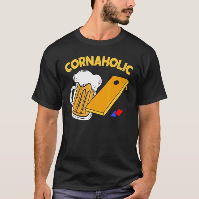 Camiseta Cornhole Beer Beer Bean Bag Cornholic Cornahol (Anverso)