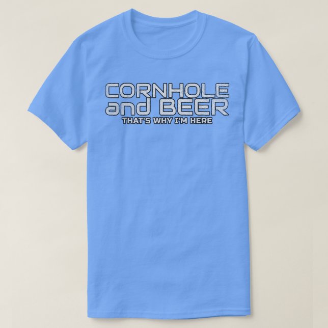 Camiseta Cornhole Beer Corn Hole Bags Bar Fiesta Funny (Diseño del anverso)