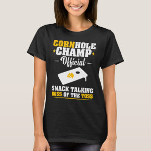 Camiseta Cornhole Champ Smack Conversando Jefe De Toss Bean