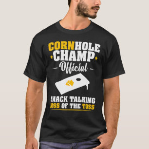 Camiseta Cornhole Champ Smack Conversando Jefe De Toss Bean