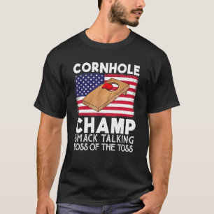 Camiseta Cornhole Champ Smack Hablando Jefe De La Toss Cor