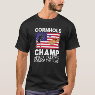 Camiseta Cornhole Champ Smack Hablando Jefe De La Toss Cor