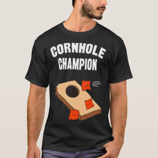 Camiseta Cornhole Champion Funny Bean Bag Toss
