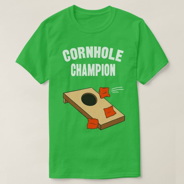 Camiseta Cornhole Champion Funny Bean Bag Toss (Diseño del anverso)