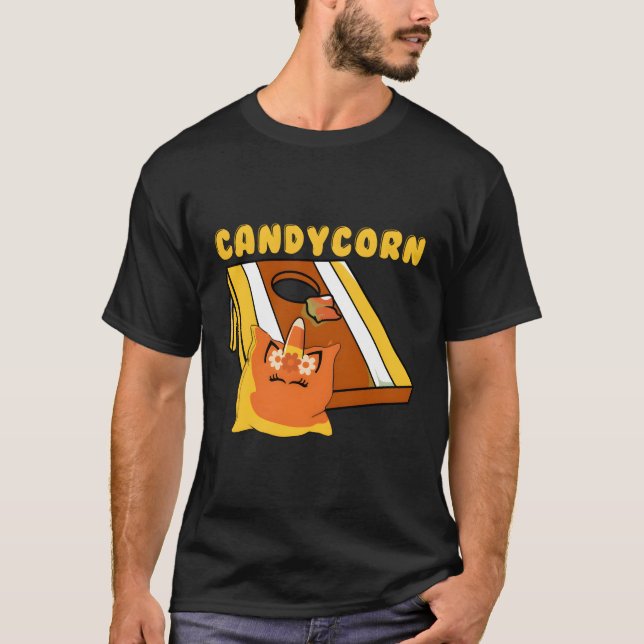 Camiseta Cornhole Corn Hole Candycorn (Anverso)