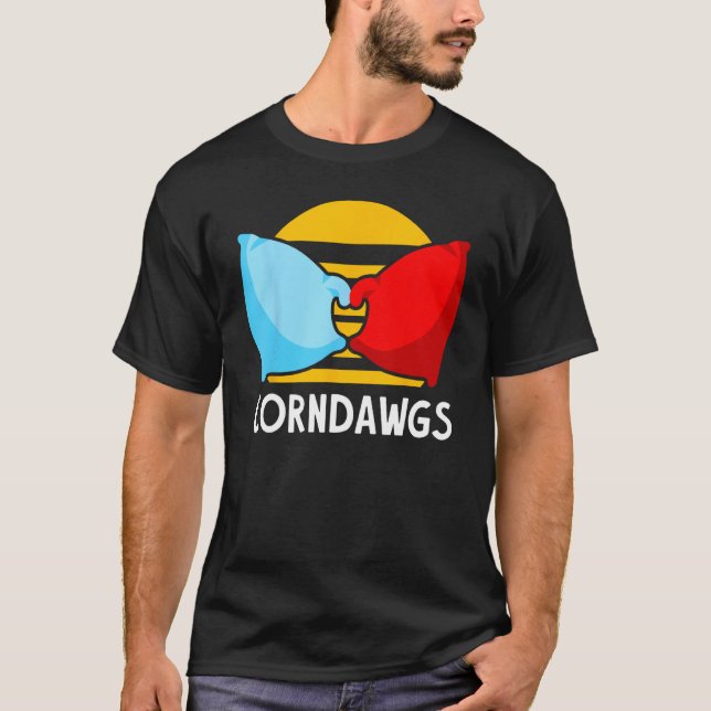 Camiseta Cornhole Corn Hole Corndawgs (Anverso)