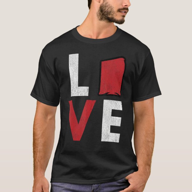 Camiseta Cornhole Corn Hole LOVE 1 (Anverso)