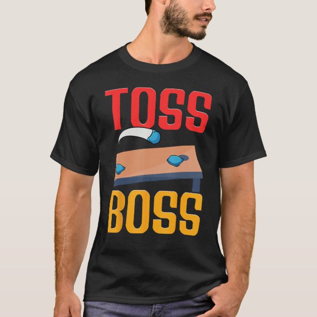 Camiseta Cornhole Corn Hole Toss Boss (Anverso)