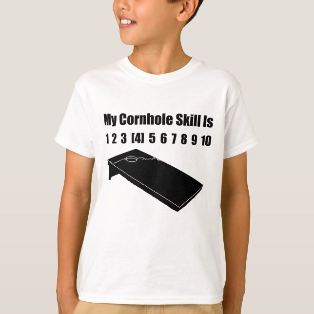 Camiseta Cornhole divertido (Anverso)