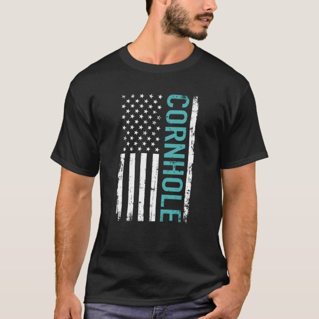 Camiseta Cornhole Estados Unidos (Anverso)