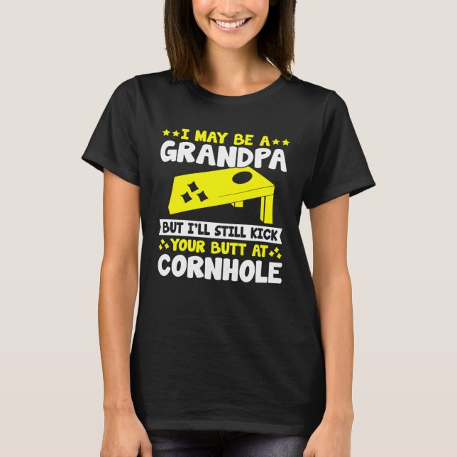 Camiseta Cornhole for Men Grandpa Sack Toss Game (Anverso)