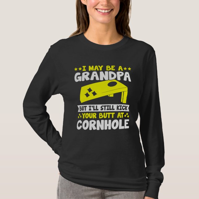 Camiseta Cornhole for Men Grandpa Sack Toss Game (Anverso)