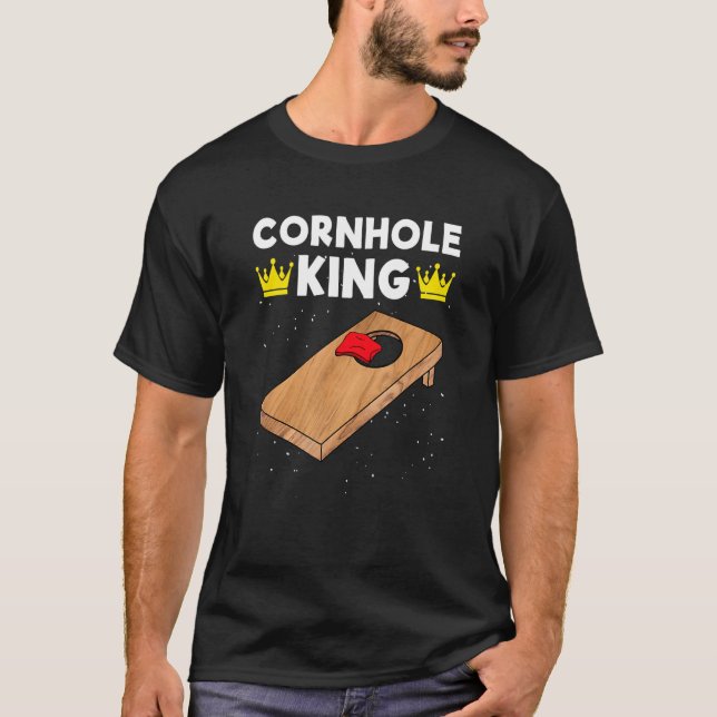 Camiseta Cornhole KIng Cornhole Team Bean Bag Cornhole (Anverso)