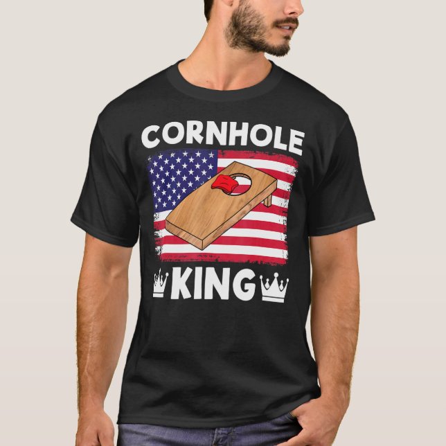 Camiseta Cornhole KIng Cornhole Team Bean Bag Cornhole (Anverso)