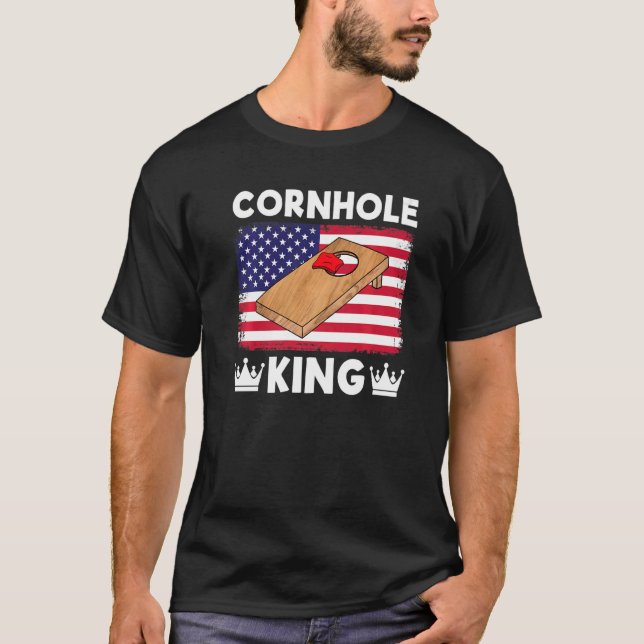 Camiseta Cornhole KIng Cornhole Team Bean Bag Cornhole 4 (Anverso)