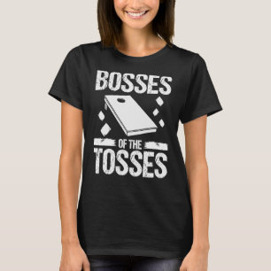 Camiseta Cornhole Lanzar jefes de juego de tosses Cornho