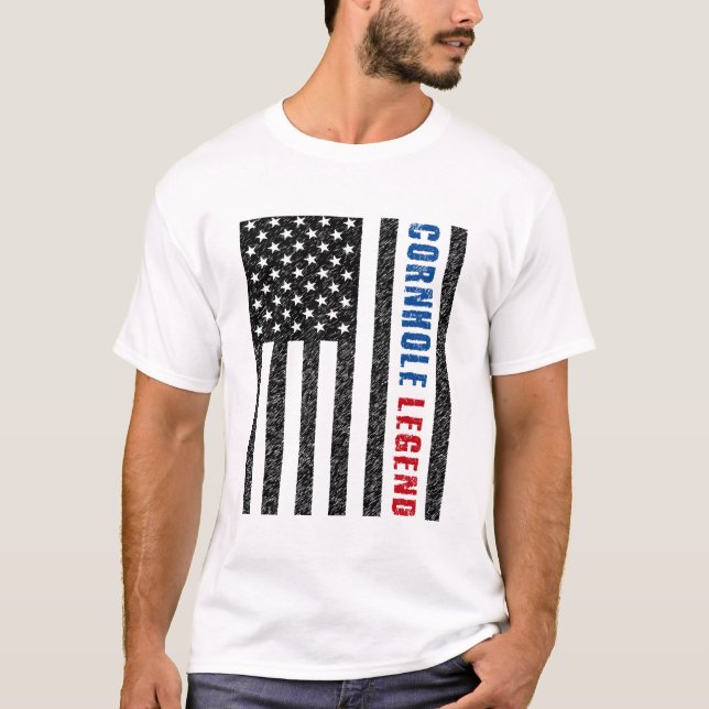 Camiseta Cornhole Legend USA (Anverso)