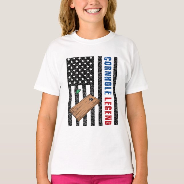 Camiseta Cornhole Legend USA (Anverso)