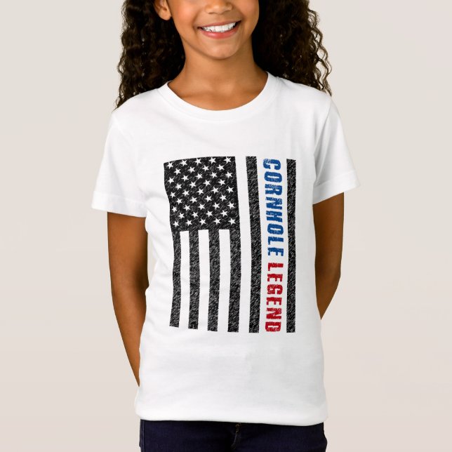 Camiseta Cornhole Legend USA (Anverso)