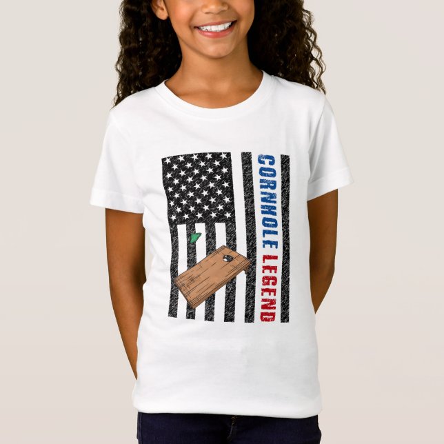 Camiseta Cornhole Legend USA (Anverso)