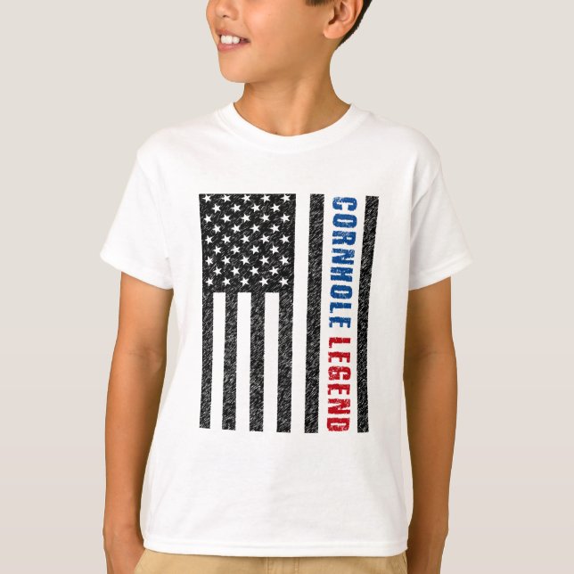 Camiseta Cornhole Legend USA (Anverso)