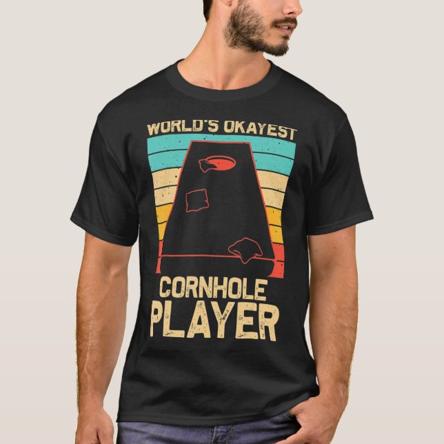 Camiseta Cornhole Para Hombres Mujeres Bean Bag Toss Game (Anverso)
