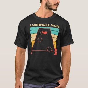 Camiseta Cornhole Para Mamá Madre Juego De Pescado De Sacos