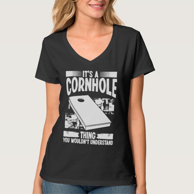 Camiseta Cornhole Player it a Tosser Throwing Cornho (Anverso)