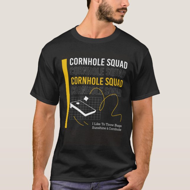 Camiseta Cornhole Player Sack Tosling Bags Pullove (Anverso)